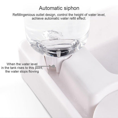 Auto-Refill Pet Water Dispenser with Food Bowl (500ml)