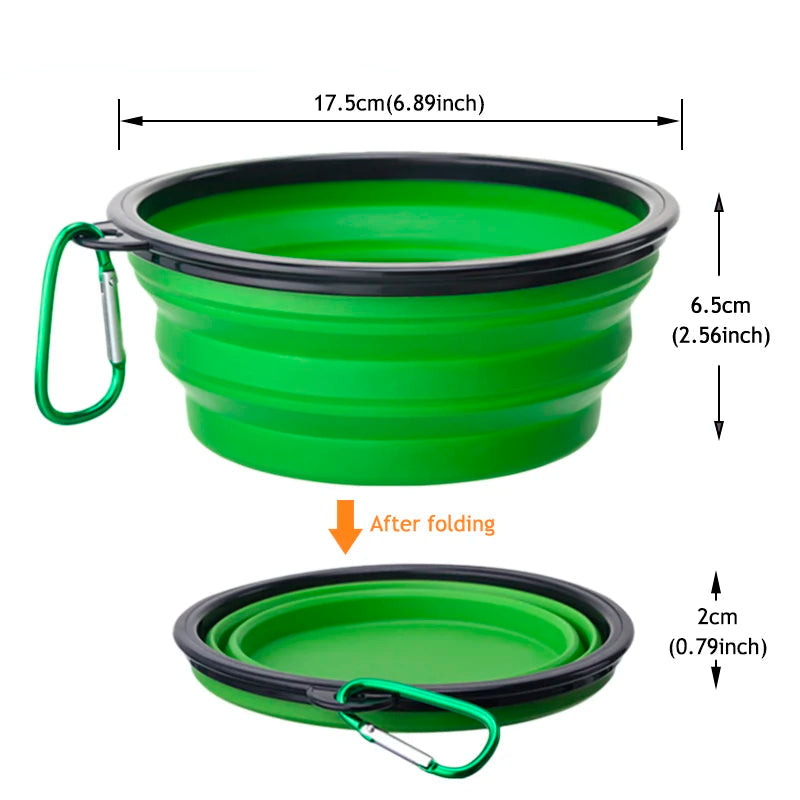 Collapsible Silicone Pet Bowl - 1000ml