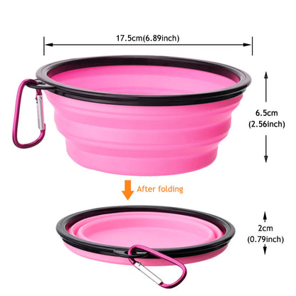 Collapsible Silicone Pet Bowl - 1000ml