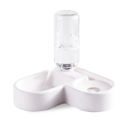 Auto-Refill Pet Water Dispenser with Food Bowl (500ml)