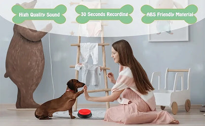 Interactive Voice Recording Pet Button: Perfect for Training & Communication