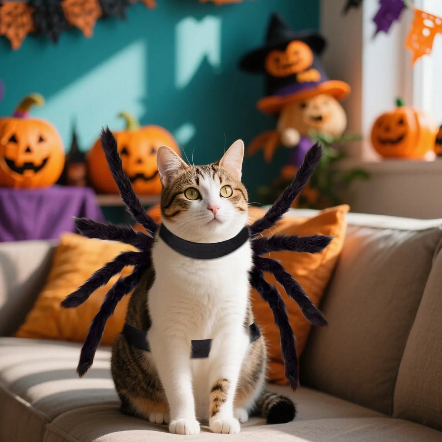 Halloween Spider Pet Costume – Dog & Cat Spider Cosplay