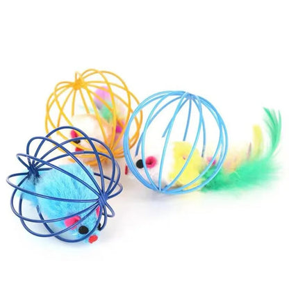 Interactive Colourful Mouse Cage Toy