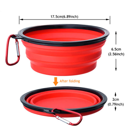 Collapsible Silicone Pet Bowl - 1000ml