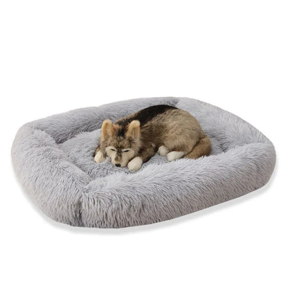 Luxurious Plush Bed - Machine Washable Pet Sofa for Dogs & Cats