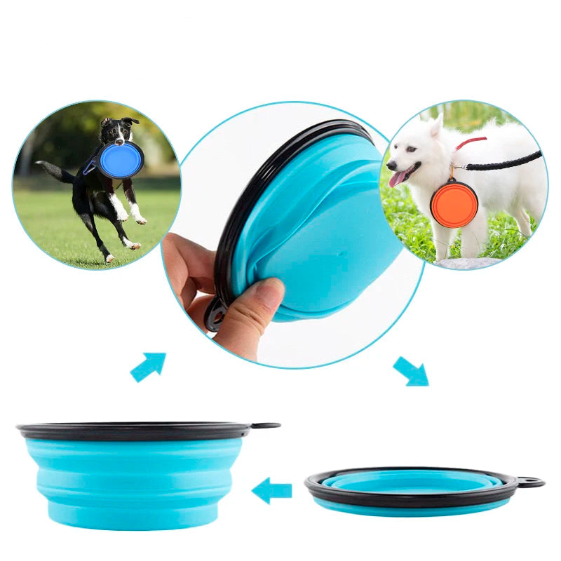 Collapsible Silicone Pet Bowl - 1000ml