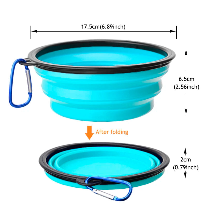 Collapsible Silicone Pet Bowl - 1000ml