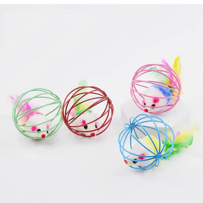 Interactive Colourful Mouse Cage Toy
