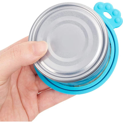 Universal Pet Food Can Covers & Spoon Set