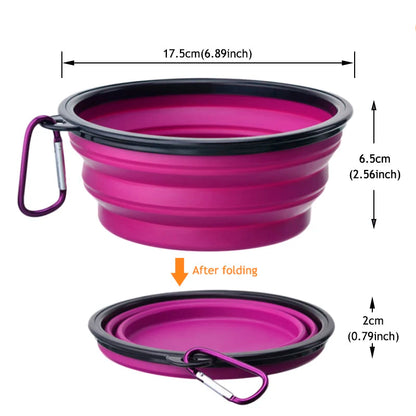Collapsible Silicone Pet Bowl - 1000ml