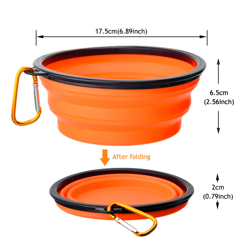 Collapsible Silicone Pet Bowl - 1000ml