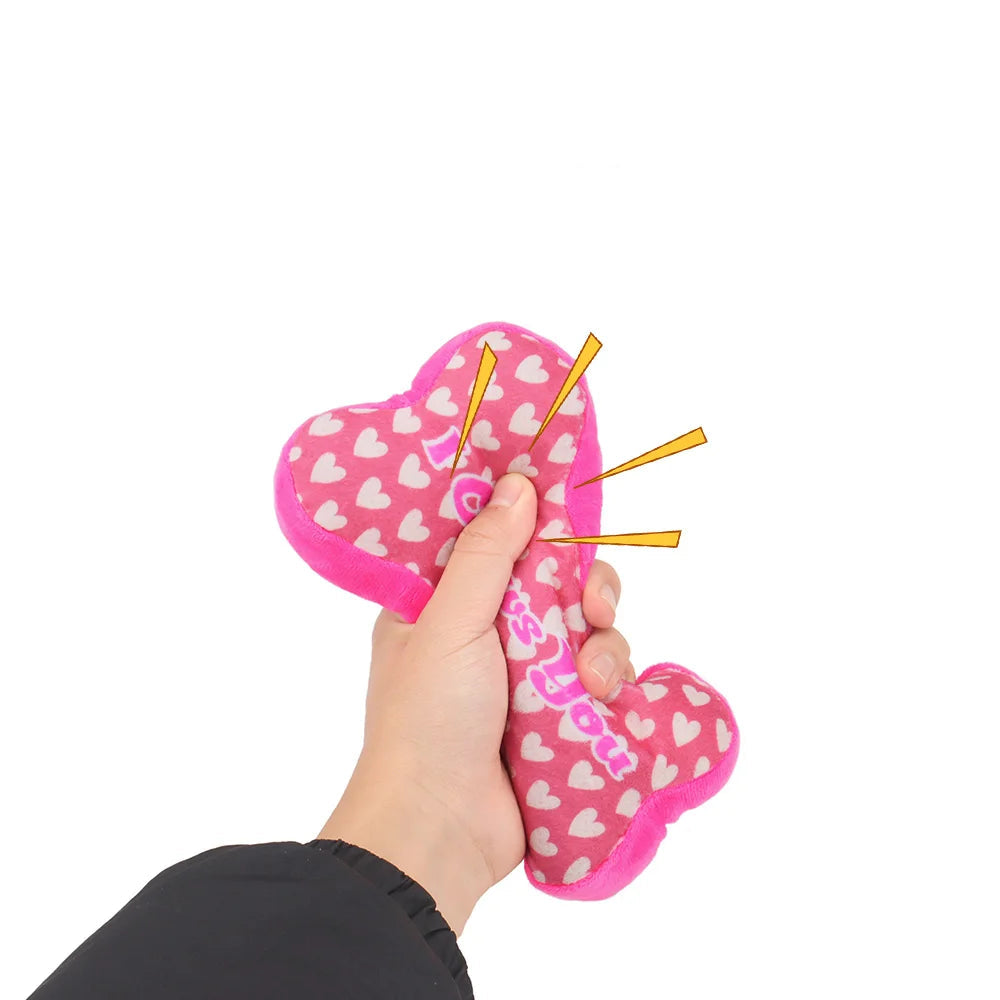 Valentine Squeaky Dog Toys (2-Pack)